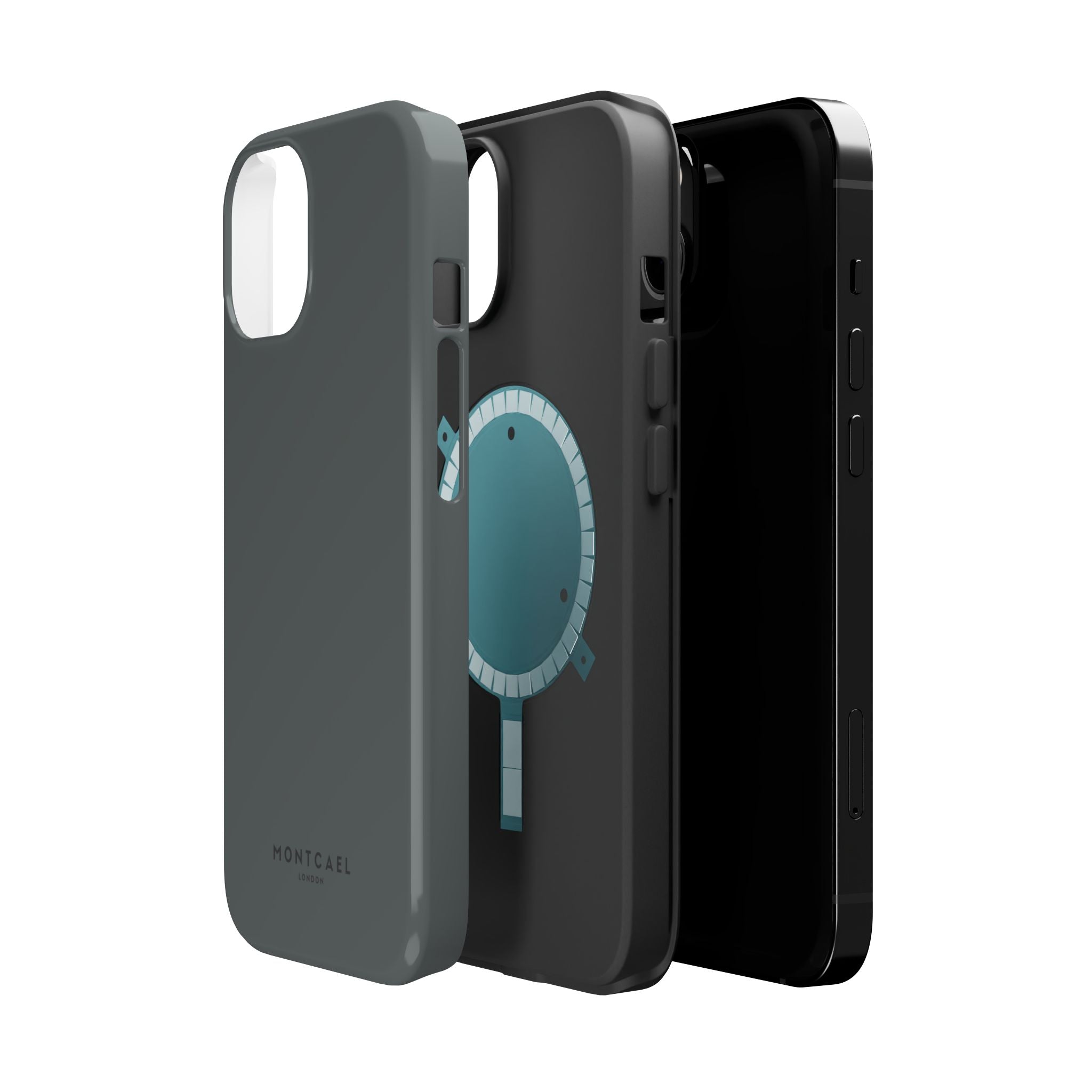 Dark Grey — Magnetic Impact-Resistant Phone Case — Slim Shockproof MagSafe-Compatible (Compatible with iPhone and Samsung only)