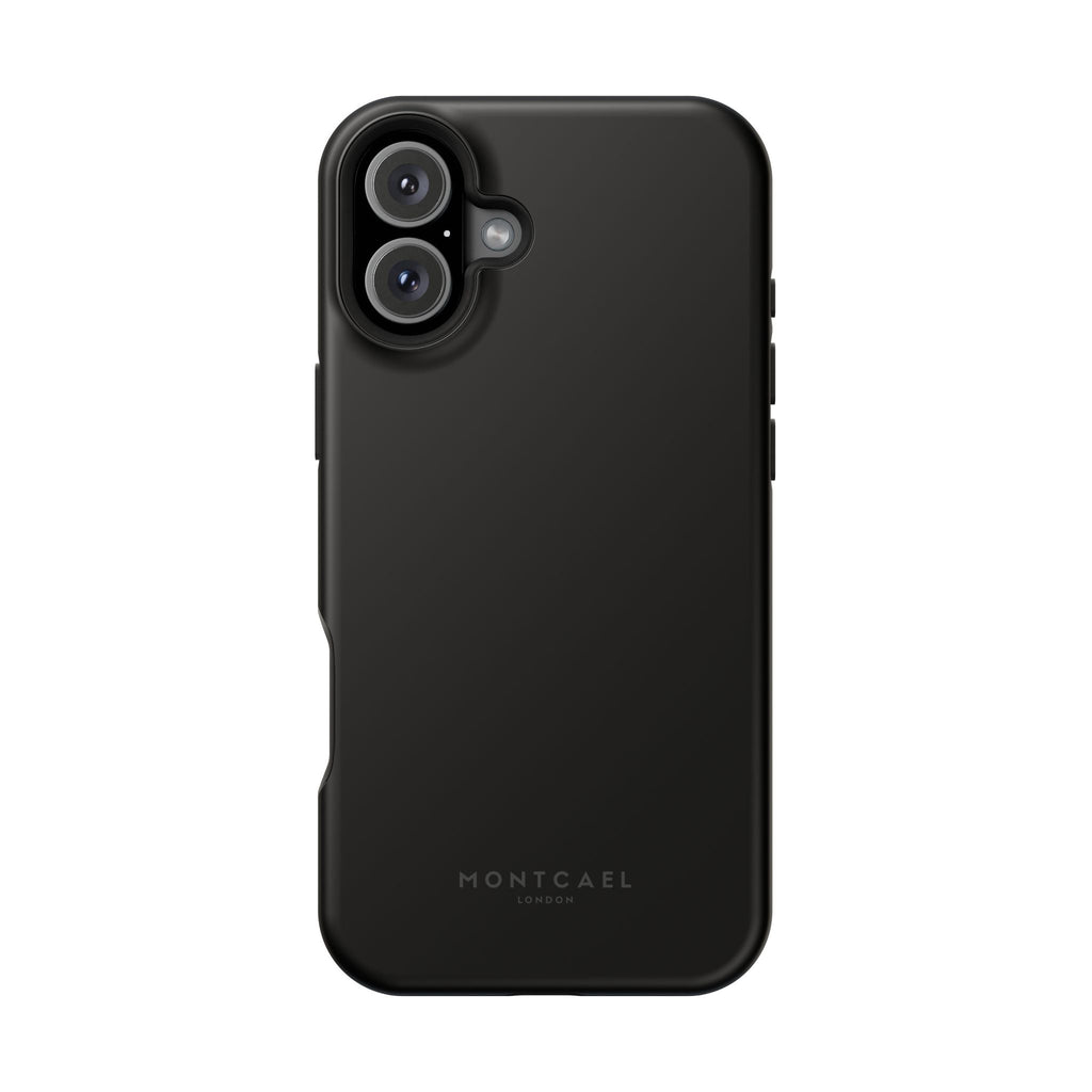 Black — Magnetic Impact-Resistant Phone Case — Slim Shockproof MagSafe-Compatible (Compatible with iPhone and Samsung only)