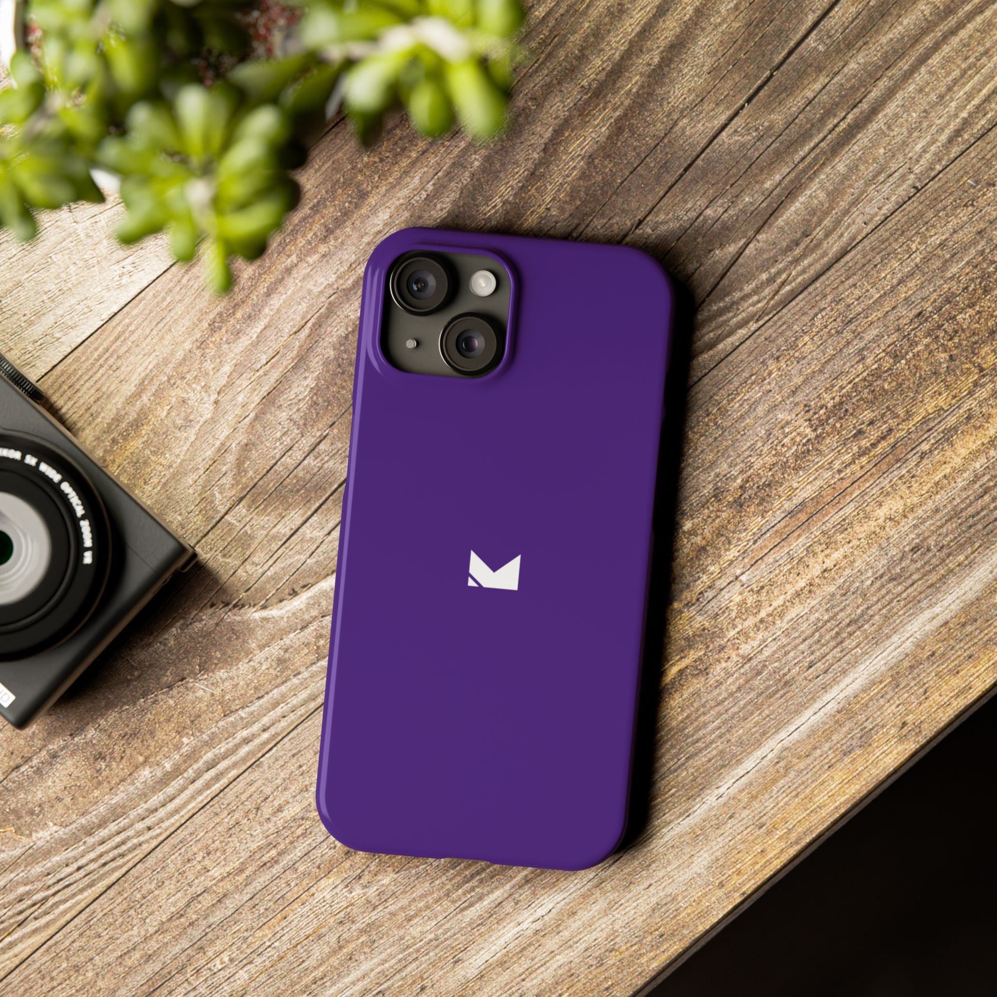 Purple — Slim Matte Protective Phone Case (Compatible with iPhone only)