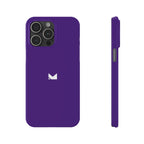 Purple — Slim Matte Protective Phone Case (Compatible with iPhone only)