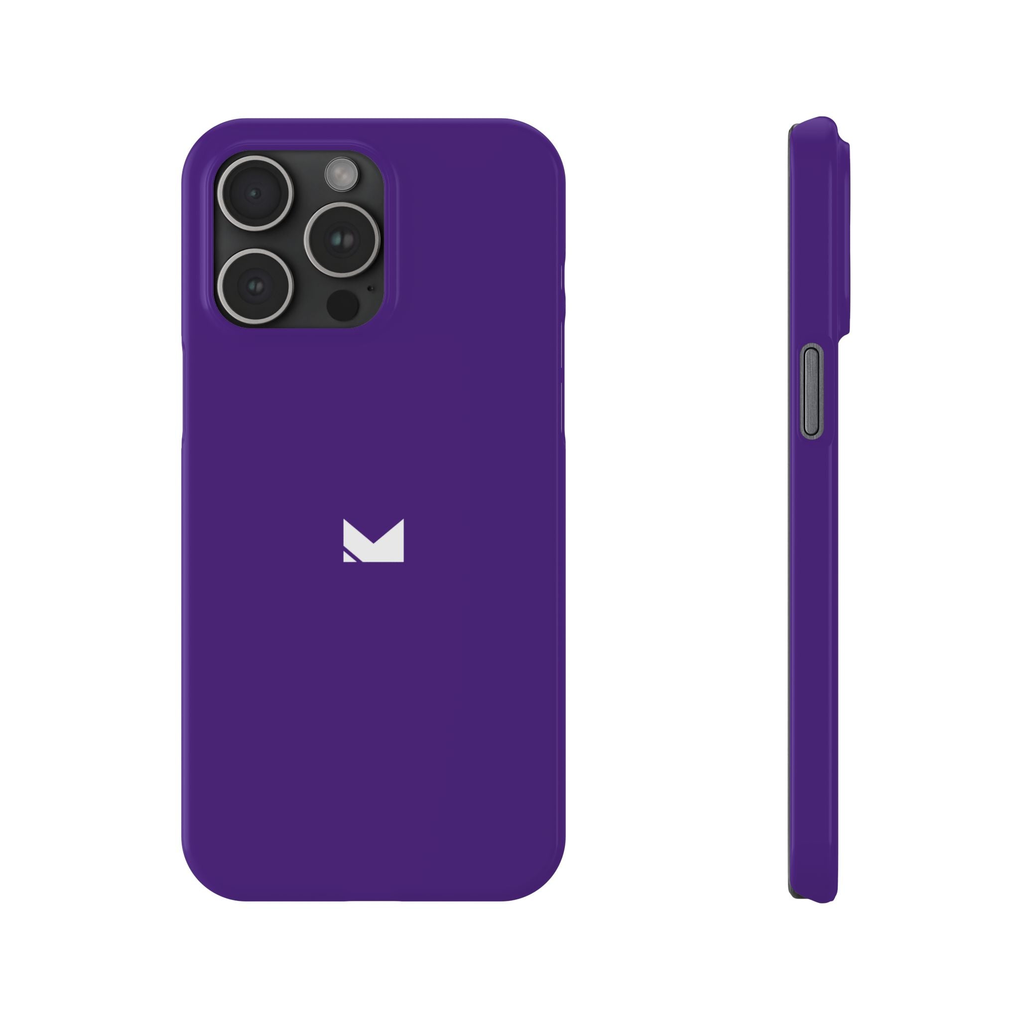 Purple — Slim Matte Protective Phone Case (Compatible with iPhone only)