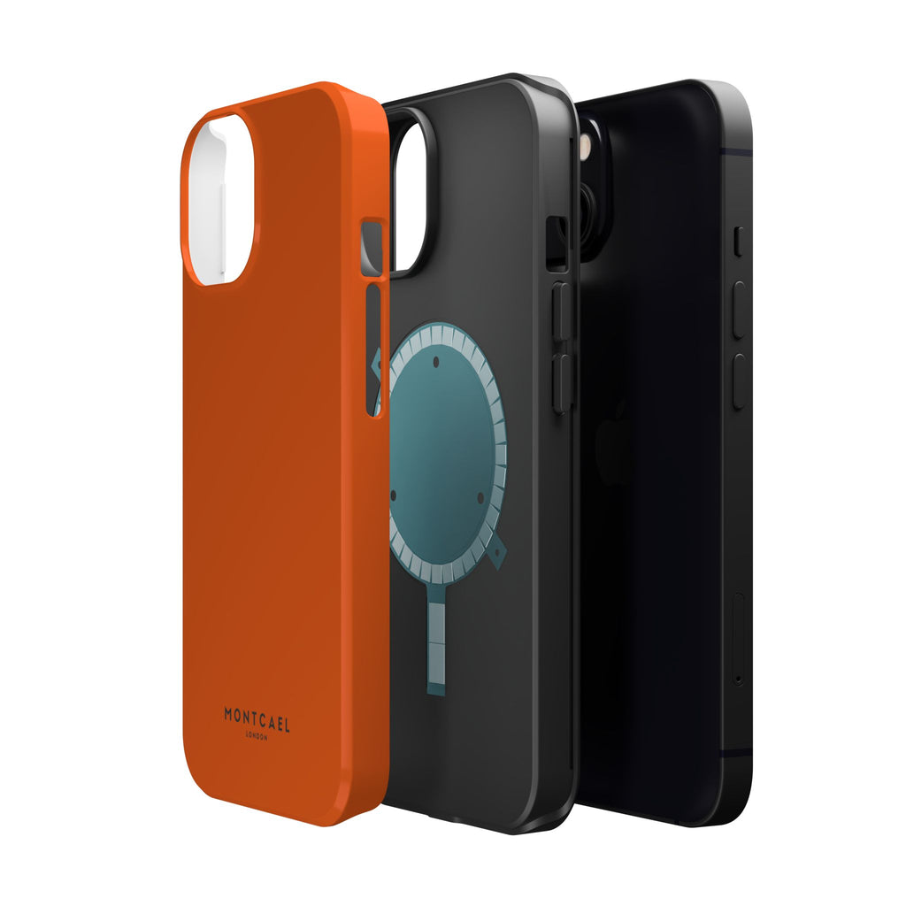 Orange — Magnetic Impact-Resistant Phone Case — Slim Shockproof MagSafe-Compatible (Compatible with iPhone and Samsung only)
