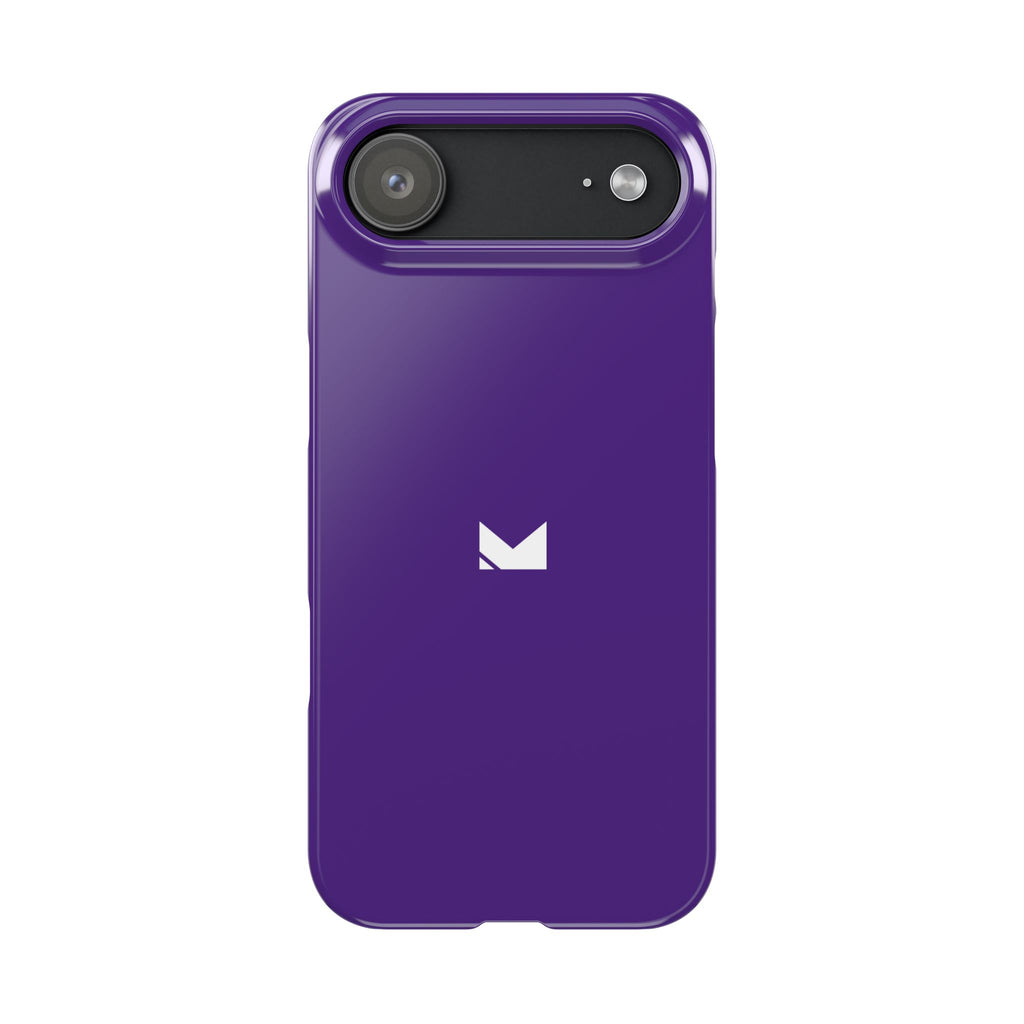 Purple — Slim Matte Protective Phone Case (Compatible with iPhone only)