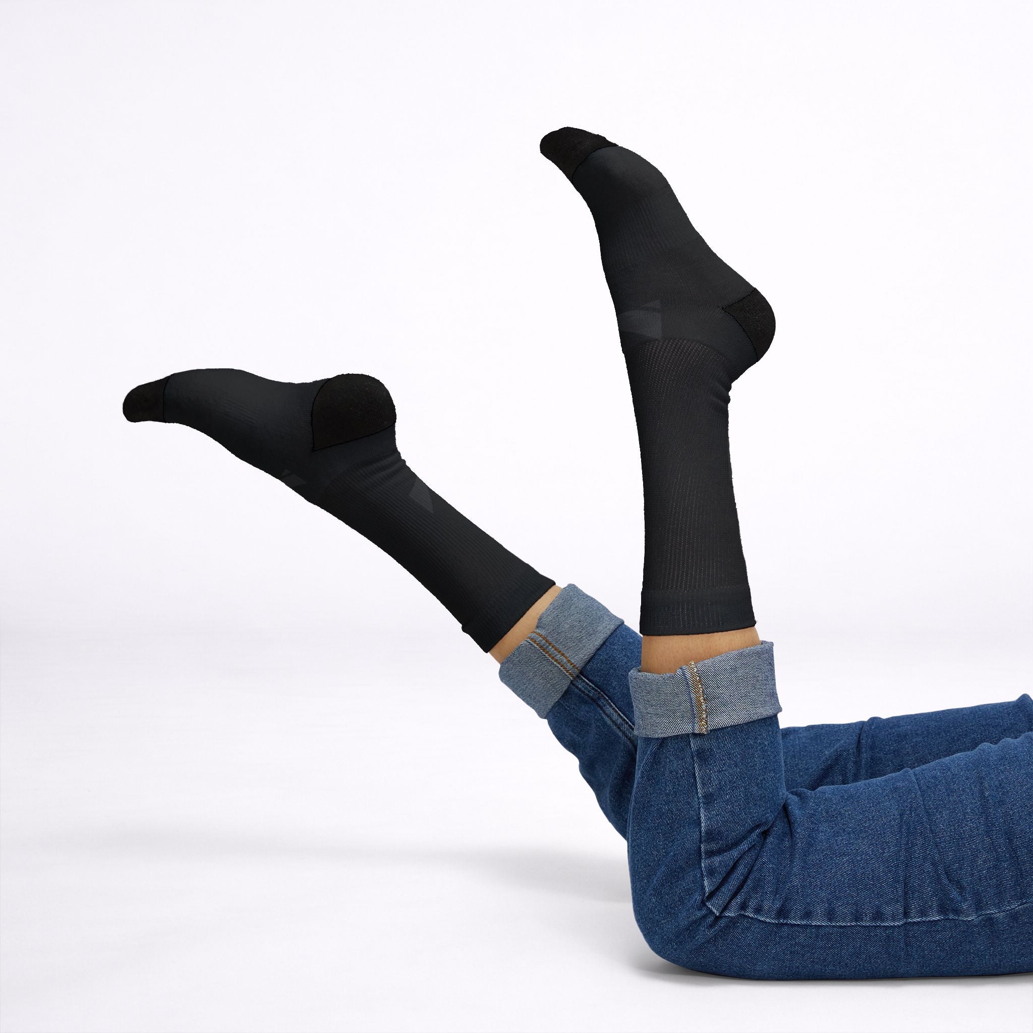 Classic 100% Cotton Black Socks