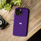Purple — Slim Matte Protective Phone Case (Compatible with iPhone only)