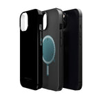 Black — Magnetic Impact-Resistant Phone Case — Slim Shockproof MagSafe-Compatible (Compatible with iPhone and Samsung only)