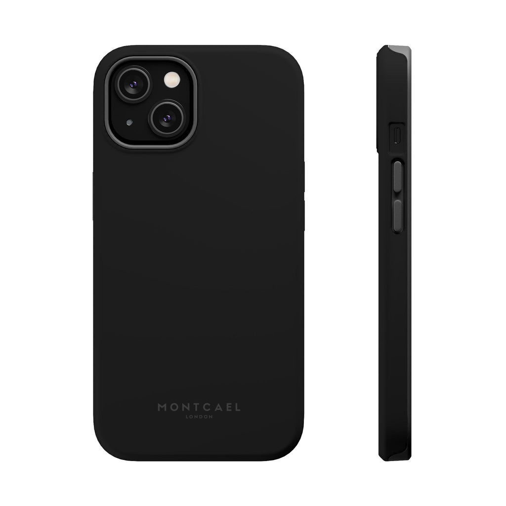 Black — Magnetic Impact-Resistant Phone Case — Slim Shockproof MagSafe-Compatible (Compatible with iPhone and Samsung only)