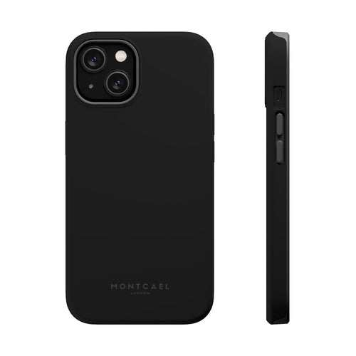 Black — Magnetic Impact-Resistant Phone Case — Slim Shockproof MagSafe-Compatible (Compatible with iPhone and Samsung only)