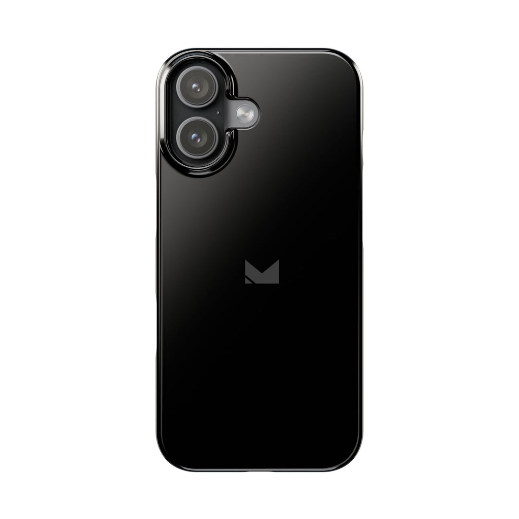 Black — Slim Matte Protective Phone Case (Compatible with iPhone only)