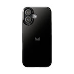Black — Slim Matte Protective Phone Case (Compatible with iPhone only)