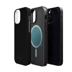 Black — Magnetic Impact-Resistant Phone Case — Slim Shockproof MagSafe-Compatible (Compatible with iPhone and Samsung only)