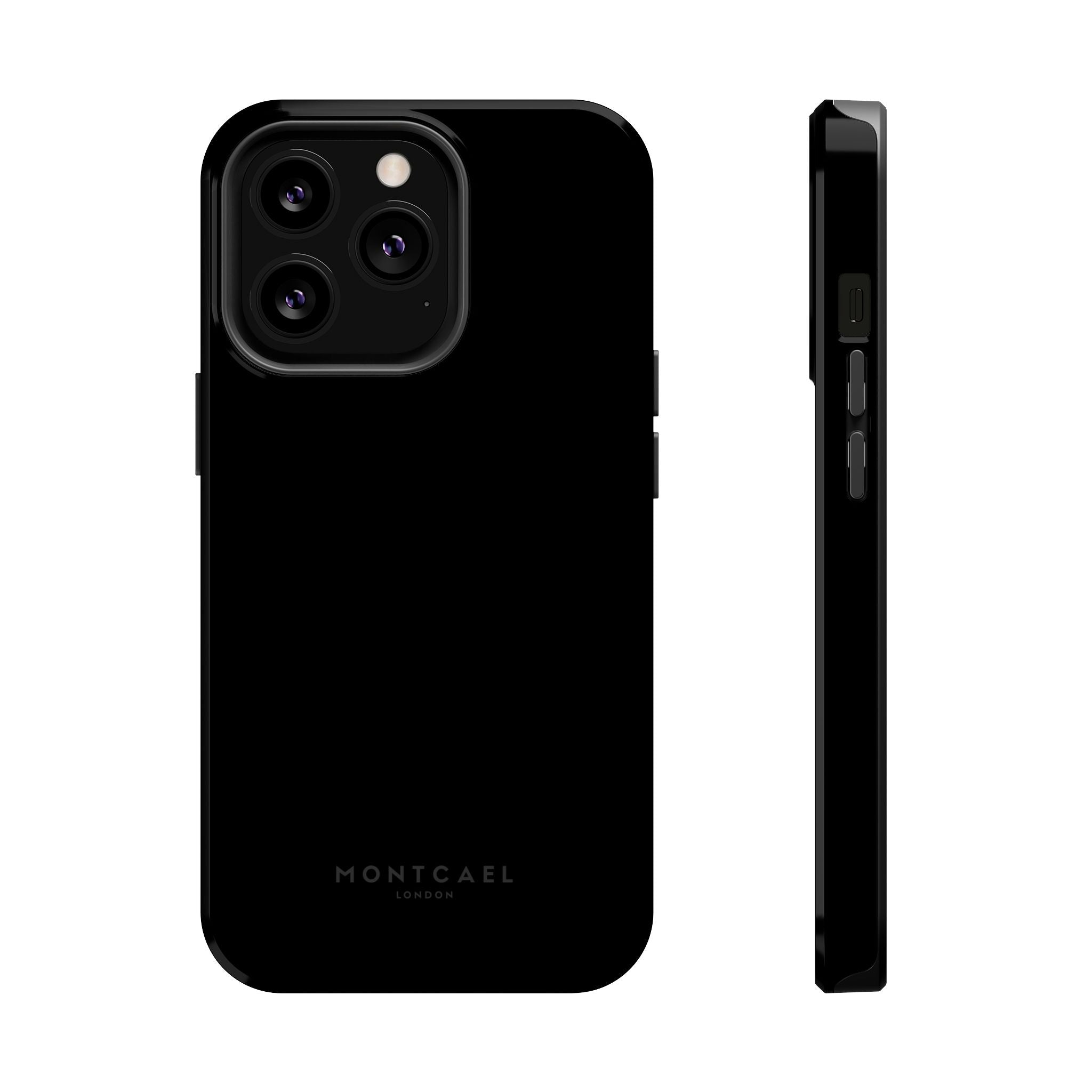 Black — Magnetic Impact-Resistant Phone Case — Slim Shockproof MagSafe-Compatible (Compatible with iPhone and Samsung only)
