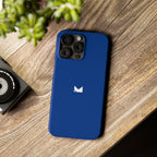 Dark Blue — Slim Matte Protective Phone Case (Compatible with iPhone only)