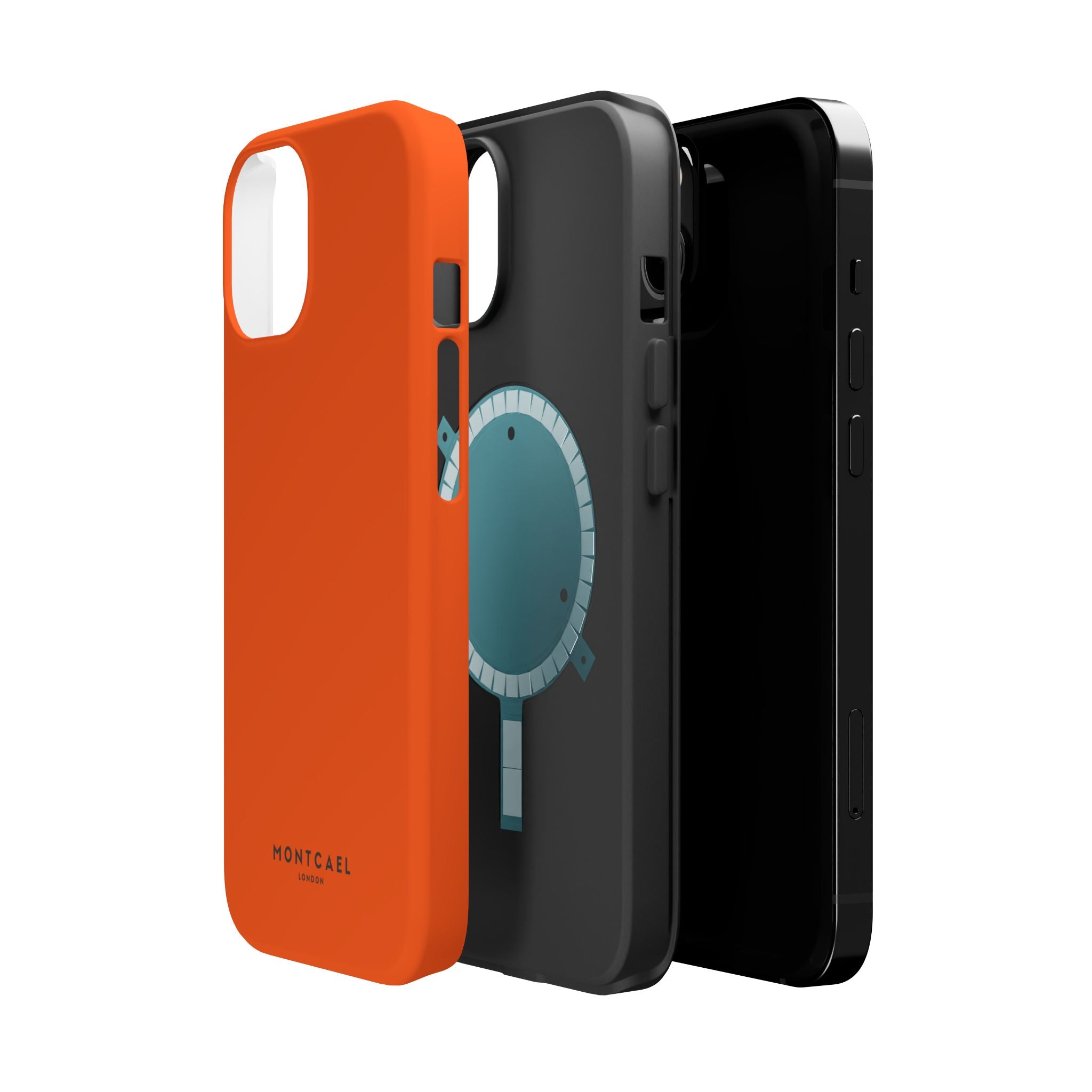 Orange — Magnetic Impact-Resistant Phone Case — Slim Shockproof MagSafe-Compatible (Compatible with iPhone and Samsung only)