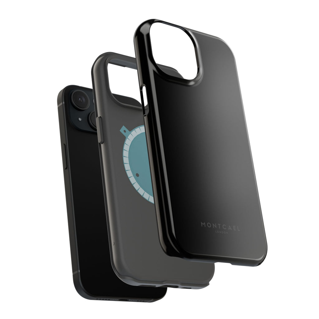 Black — Magnetic Impact-Resistant Phone Case — Slim Shockproof MagSafe-Compatible (Compatible with iPhone and Samsung only)