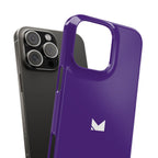 Purple — Slim Matte Protective Phone Case (Compatible with iPhone only)