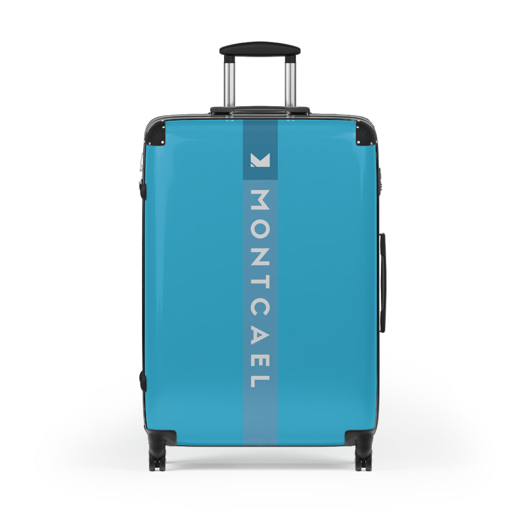 Turquoise (S, M, L) — Carry-On Suitcase – Sleek Black Hardshell Spinner with Telescoping Handle
