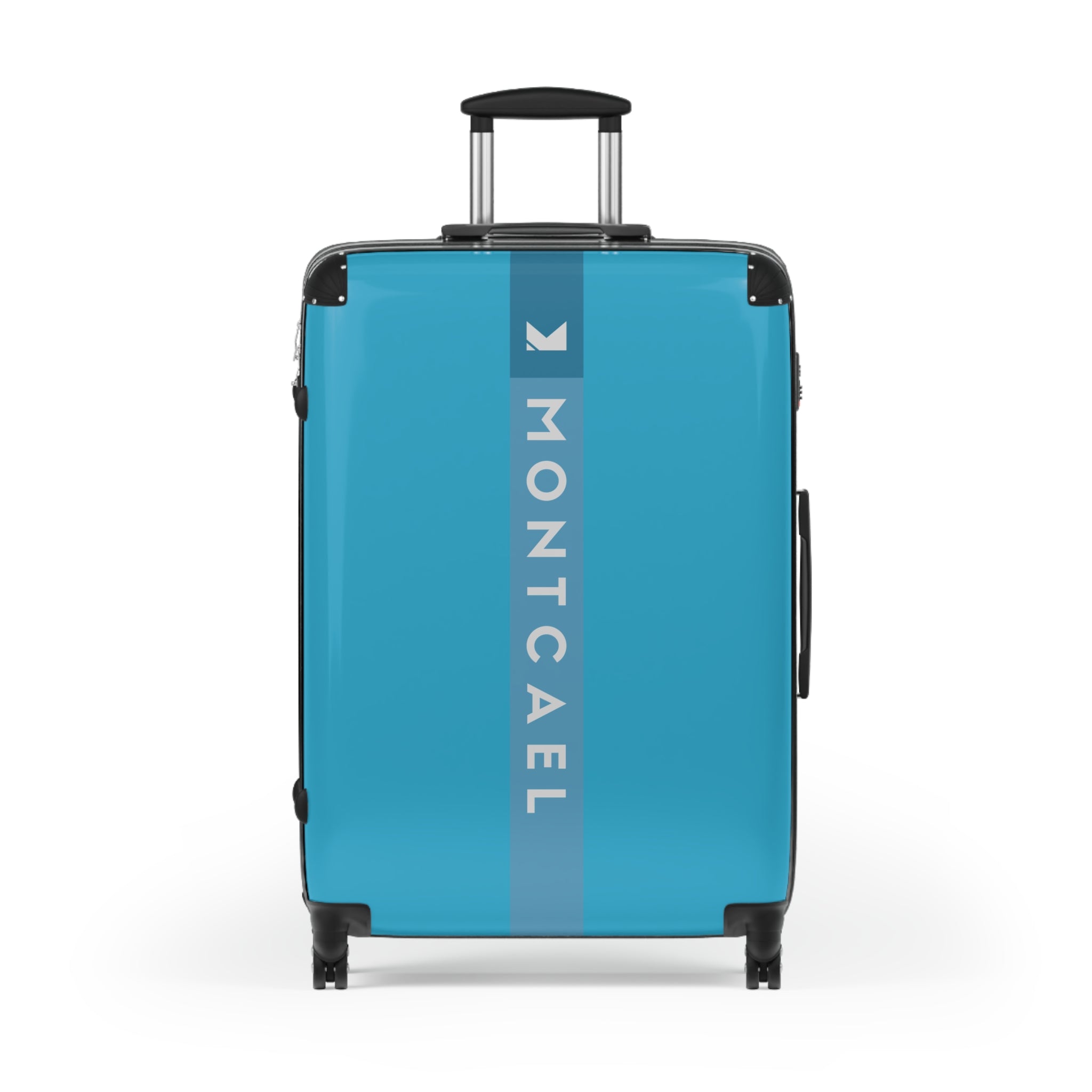 Turquoise (S, M, L) — Carry-On Suitcase – Sleek Black Hardshell Spinner with Telescoping Handle