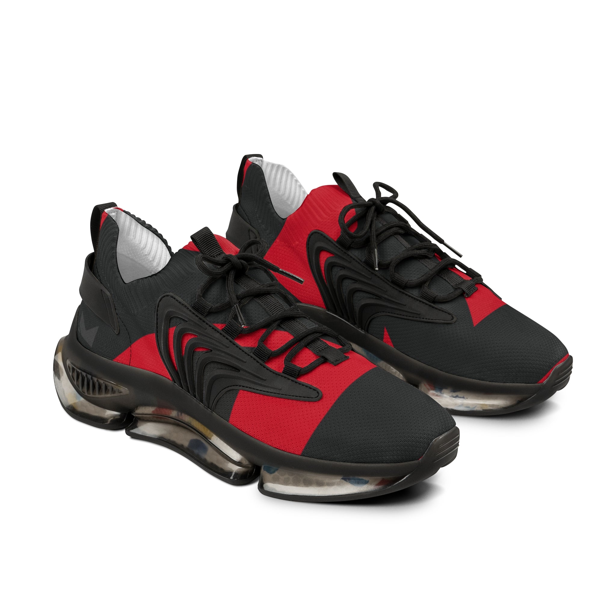 Mesh Athletic Sneakers — Red