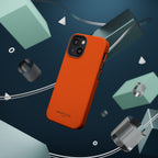 Orange — Magnetic Impact-Resistant Phone Case — Slim Shockproof MagSafe-Compatible (Compatible with iPhone and Samsung only)