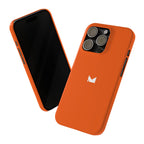 Orange — Slim Matte Protective Phone Case (Compatible with iPhone only)