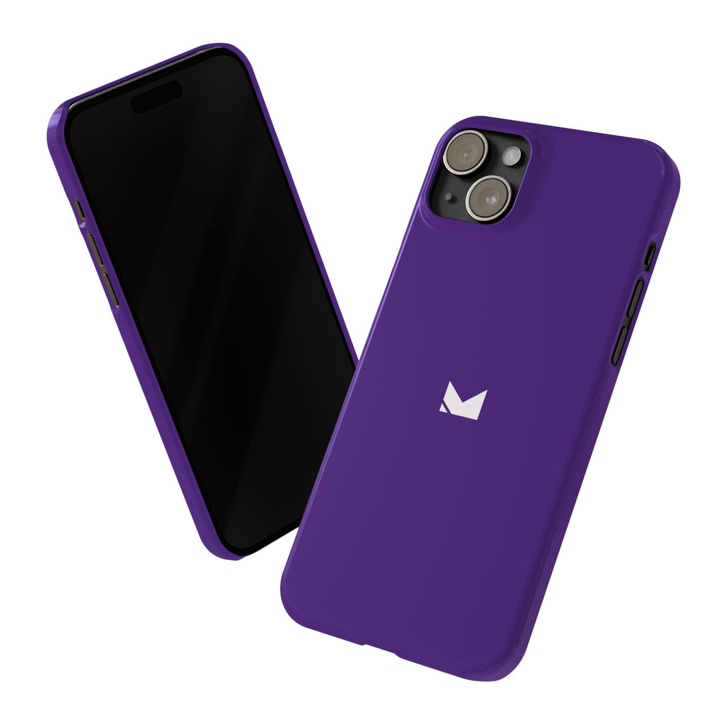Purple — Slim Matte Protective Phone Case (Compatible with iPhone only)