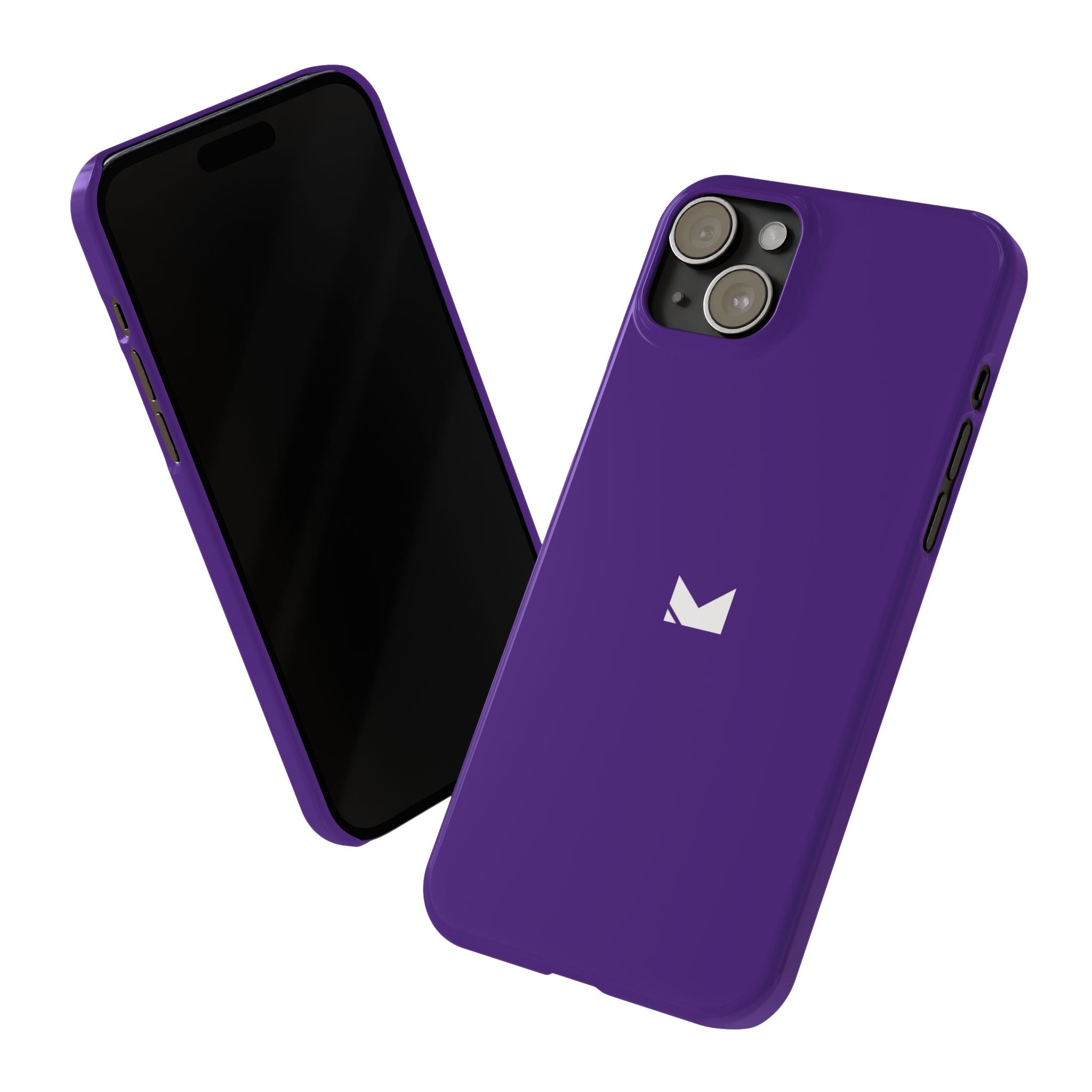 Purple — Slim Matte Protective Phone Case (Compatible with iPhone only)