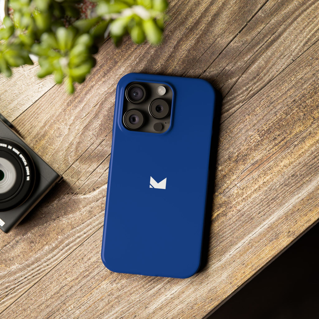 Dark Blue — Slim Matte Protective Phone Case (Compatible with iPhone only)