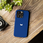 Dark Blue — Slim Matte Protective Phone Case (Compatible with iPhone only)