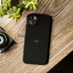 Black — Slim Matte Protective Phone Case (Compatible with iPhone only)