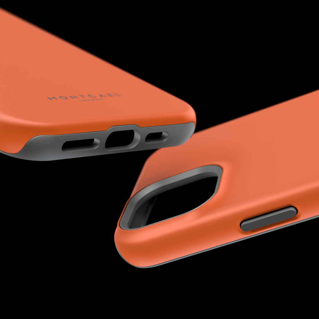 Orange — Magnetic Impact-Resistant Phone Case — Slim Shockproof MagSafe-Compatible (Compatible with iPhone and Samsung only)
