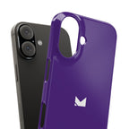 Purple — Slim Matte Protective Phone Case (Compatible with iPhone only)