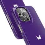 Purple — Slim Matte Protective Phone Case (Compatible with iPhone only)
