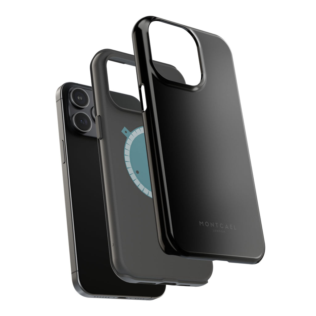 Black — Magnetic Impact-Resistant Phone Case — Slim Shockproof MagSafe-Compatible (Compatible with iPhone and Samsung only)