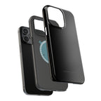 Black — Magnetic Impact-Resistant Phone Case — Slim Shockproof MagSafe-Compatible (Compatible with iPhone and Samsung only)