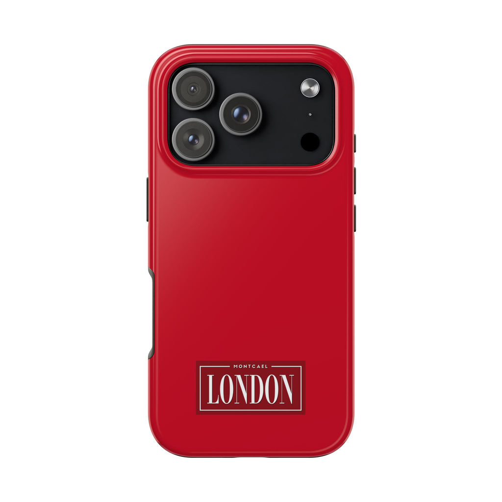London City Tough Phone Case — Dark Red (Compatible with iPhone and Samsung only)