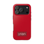 London City Tough Phone Case — Dark Red (Compatible with iPhone and Samsung only)