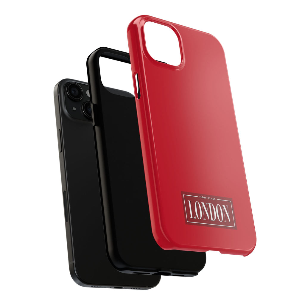 London City Tough Phone Case — Dark Red (Compatible with iPhone and Samsung only)