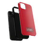 London City Tough Phone Case — Dark Red (Compatible with iPhone and Samsung only)