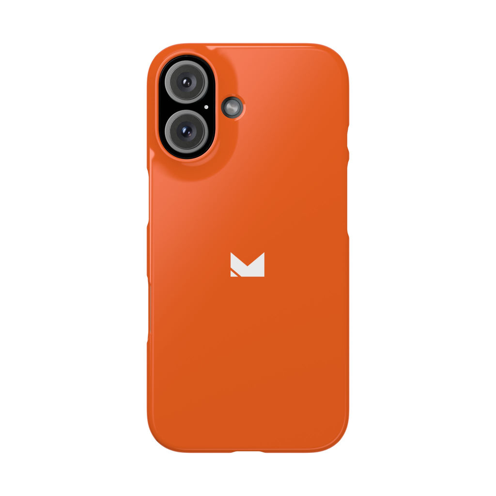 Orange — Slim Matte Protective Phone Case (Compatible with iPhone only)