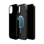 Black — Magnetic Impact-Resistant Phone Case — Slim Shockproof MagSafe-Compatible (Compatible with iPhone and Samsung only)