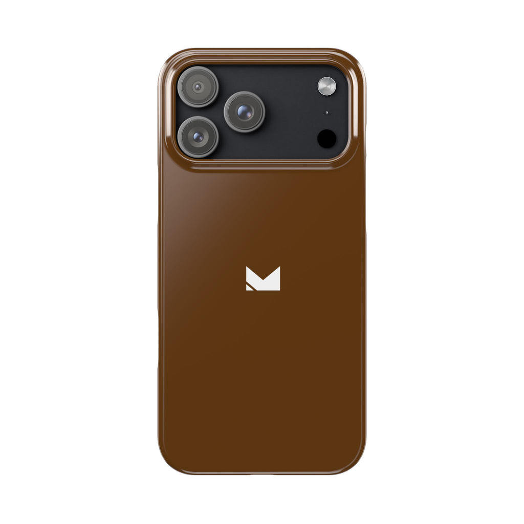 Brown — Slim Matte Protective Phone Case (Compatible with iPhone only)