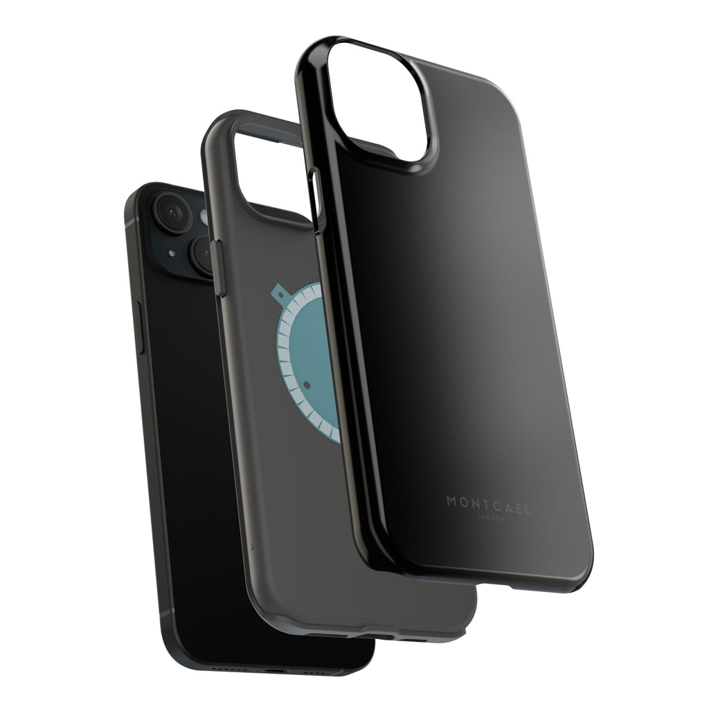 Black — Magnetic Impact-Resistant Phone Case — Slim Shockproof MagSafe-Compatible (Compatible with iPhone and Samsung only)
