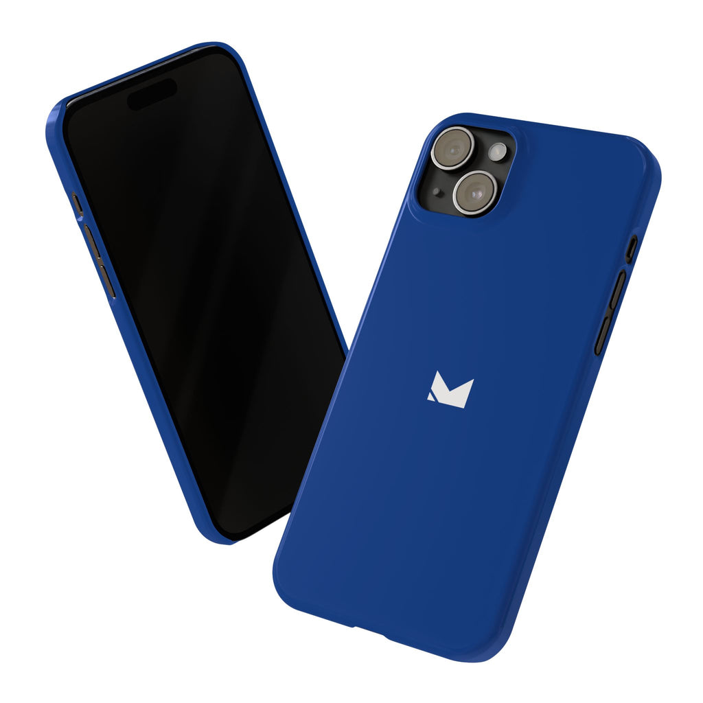 Dark Blue — Slim Matte Protective Phone Case (Compatible with iPhone only)