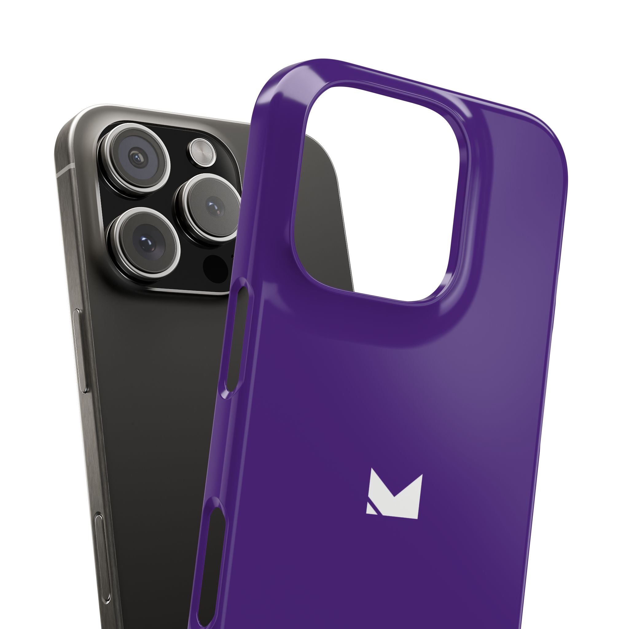 Purple — Slim Matte Protective Phone Case (Compatible with iPhone only)