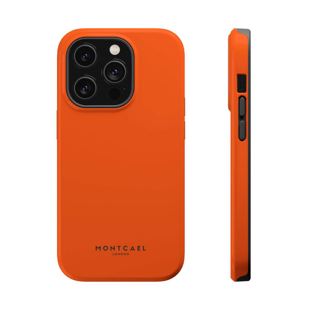 Orange — Magnetic Impact-Resistant Phone Case — Slim Shockproof MagSafe-Compatible (Compatible with iPhone and Samsung only)