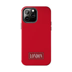 London City Tough Phone Case — Dark Red (Compatible with iPhone and Samsung only)