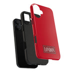 London City Tough Phone Case — Dark Red (Compatible with iPhone and Samsung only)