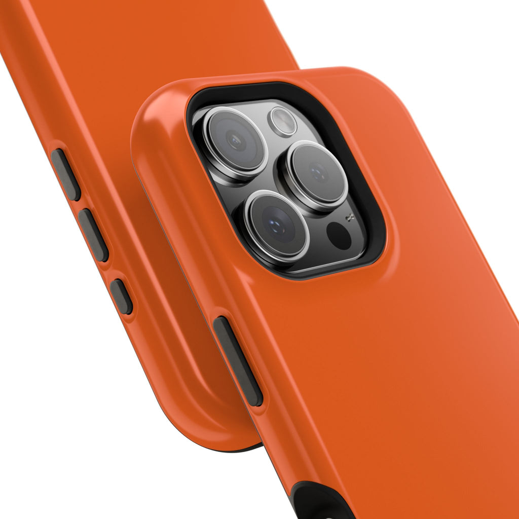 Orange — Magnetic Impact-Resistant Phone Case — Slim Shockproof MagSafe-Compatible (Compatible with iPhone and Samsung only)
