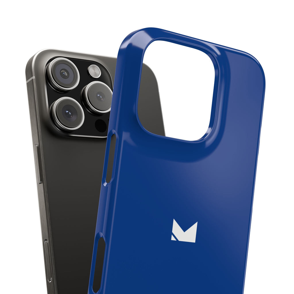Dark Blue — Slim Matte Protective Phone Case (Compatible with iPhone only)